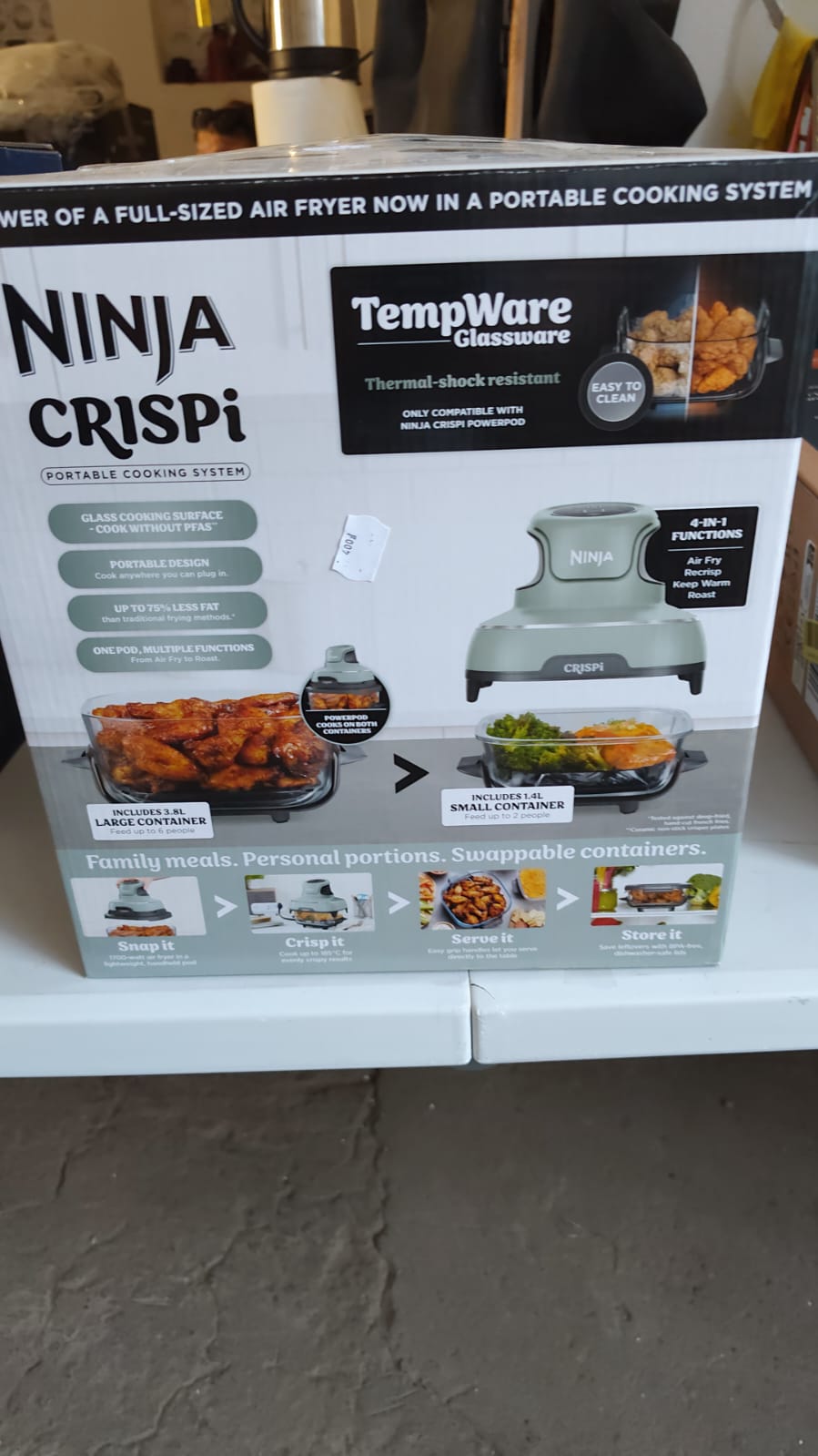 Frytkownica beztłuszczowa Ninja Crispi Portable Cooking System FN101EUT - obrazek 4
