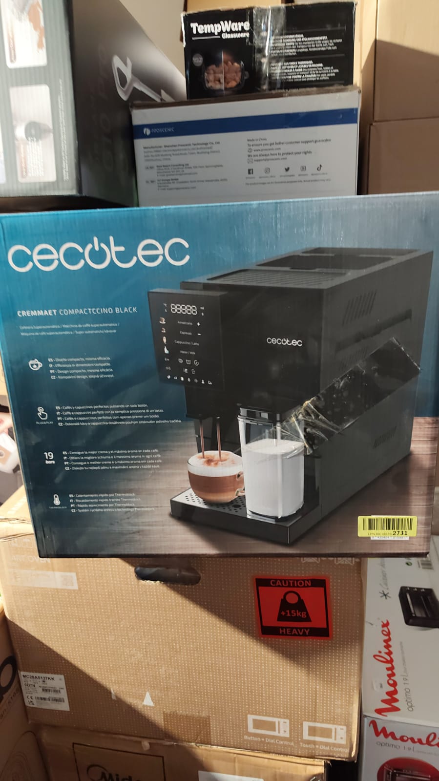 Automatyczny ekspres do kawy Cecotec Cremmaet Compactccino Black - obrazek 5