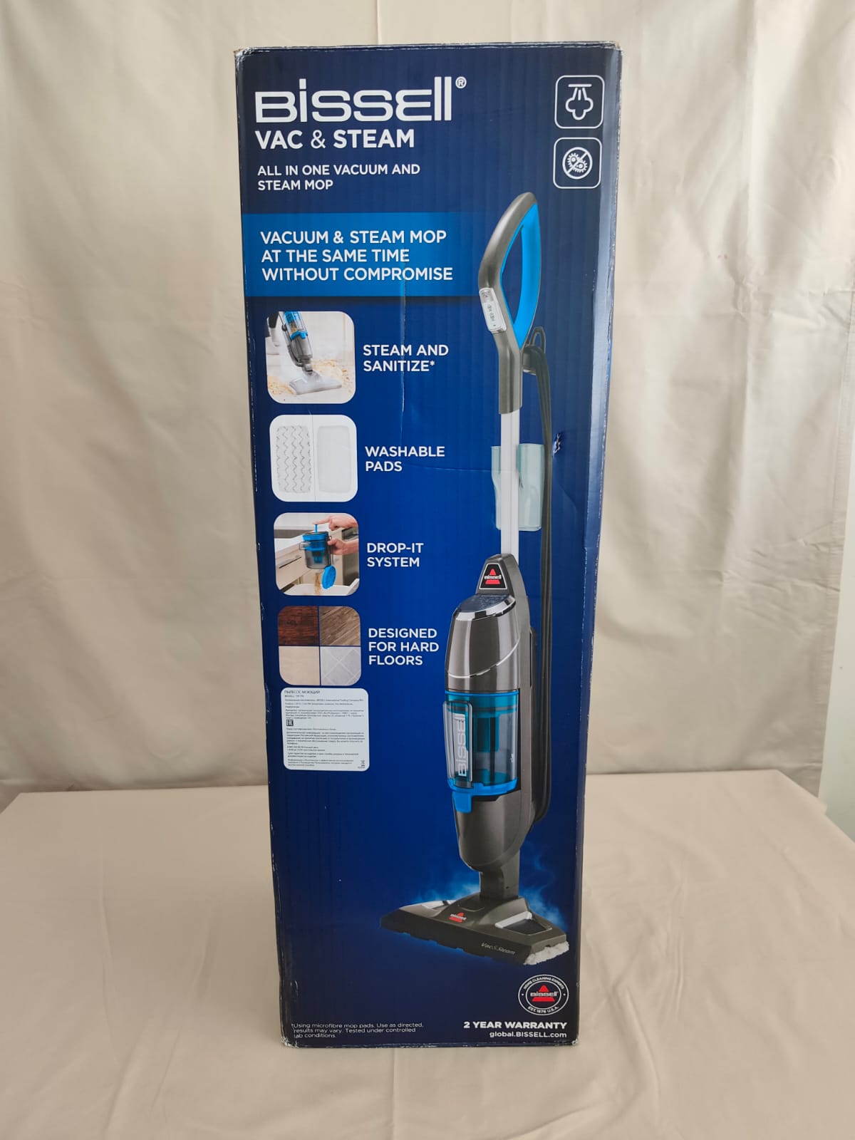 Odkurzacz parowy i mop 2w1 BISSELL Vac & Steam - obrazek 3