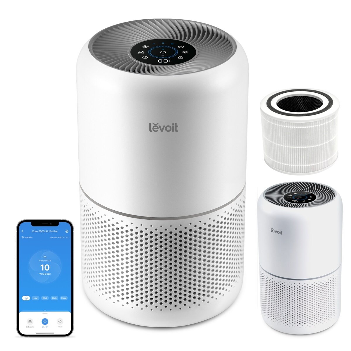 Inteligentny oczyszczacz powietrza Levoit Core 300S Smart Air Purifier - obrazek 2