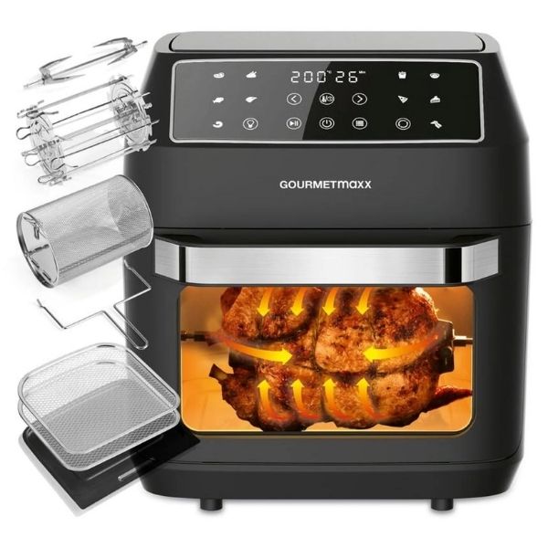 Frytkownica beztłuszczowa / Mini piekarnik konwekcyjny GOURMETmaxx Heißluftofen 12,5 L