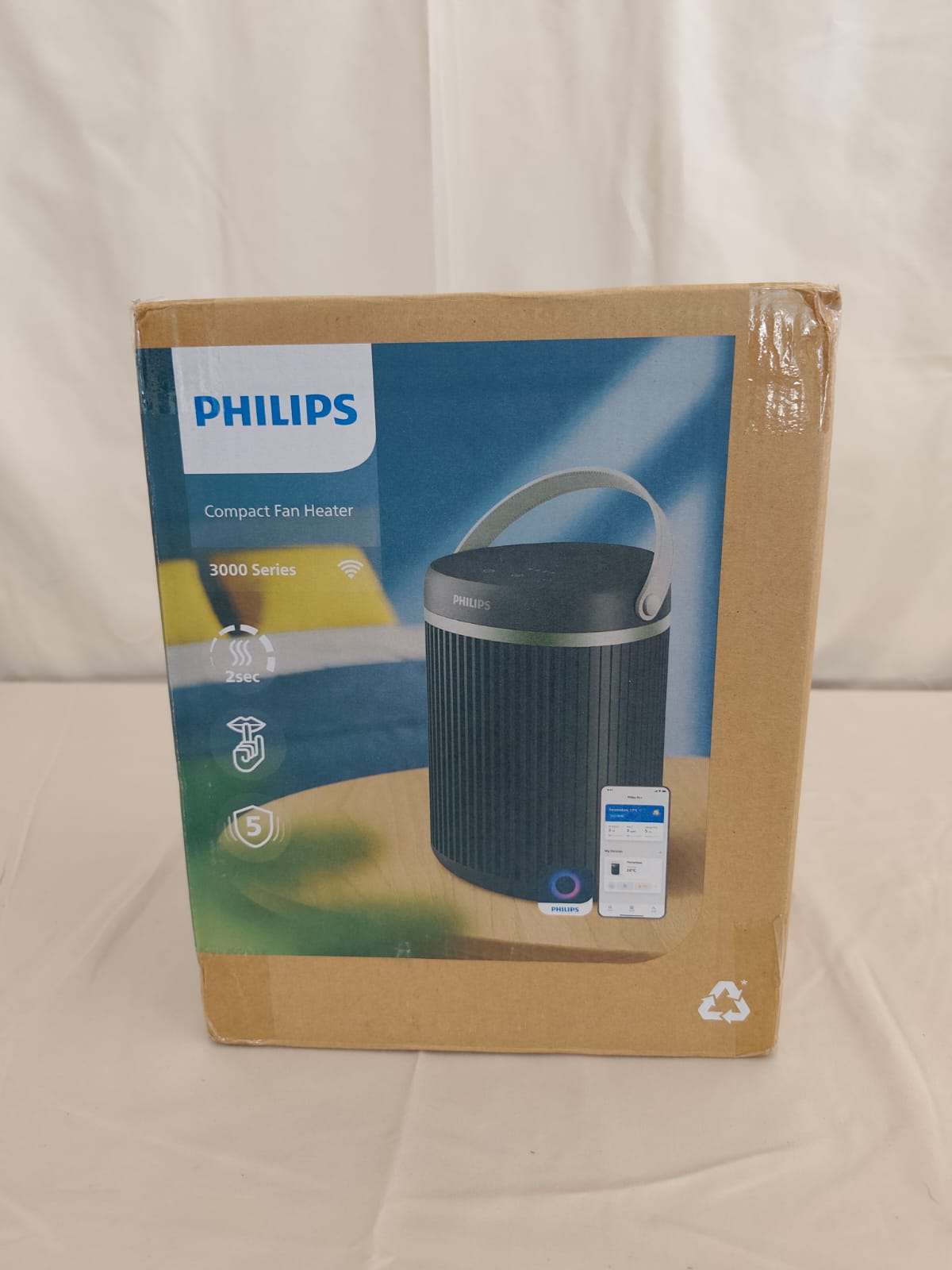Termowentylator ceramiczny / Grzejnik elektryczny Philips Compact Fan Heater Seria 3000 - obrazek 4