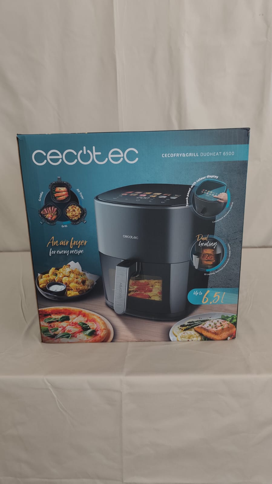 Frytkownica beztłuszczowa Cecotec Cecofry&Grill Duoheat 6500 - obrazek 3
