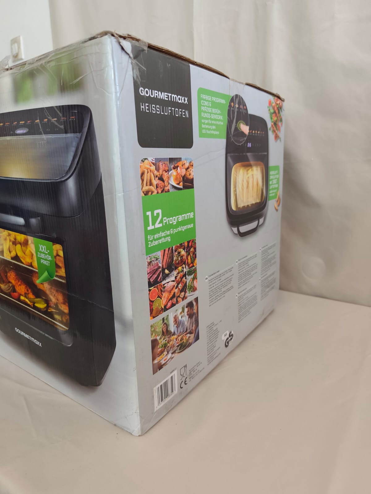 Frytkownica beztłuszczowa / Mini piekarnik konwekcyjny GOURMETmaxx Heißluftofen 12,5 L - obrazek 3